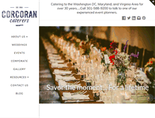Tablet Screenshot of corcorancaterers.com